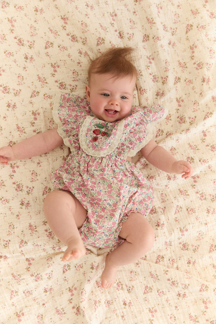 Juni Jnr Rumi Romper Floret - baby romper