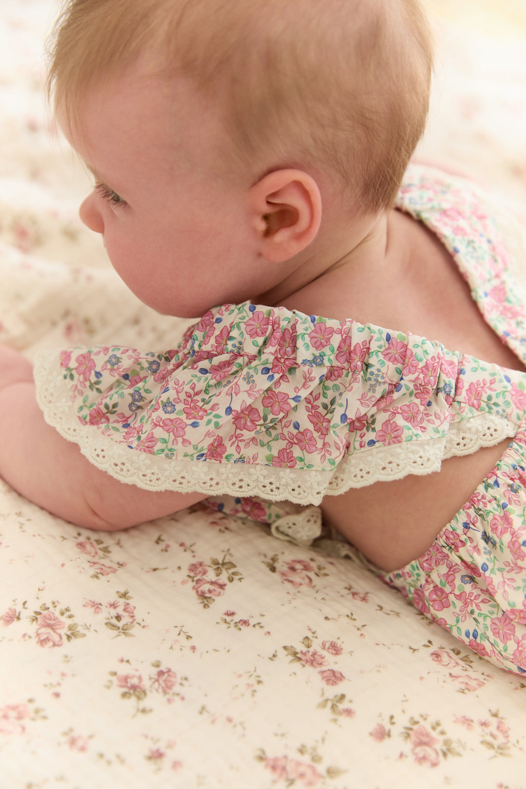 Juni Jnr Rumi Romper Floret - baby romper