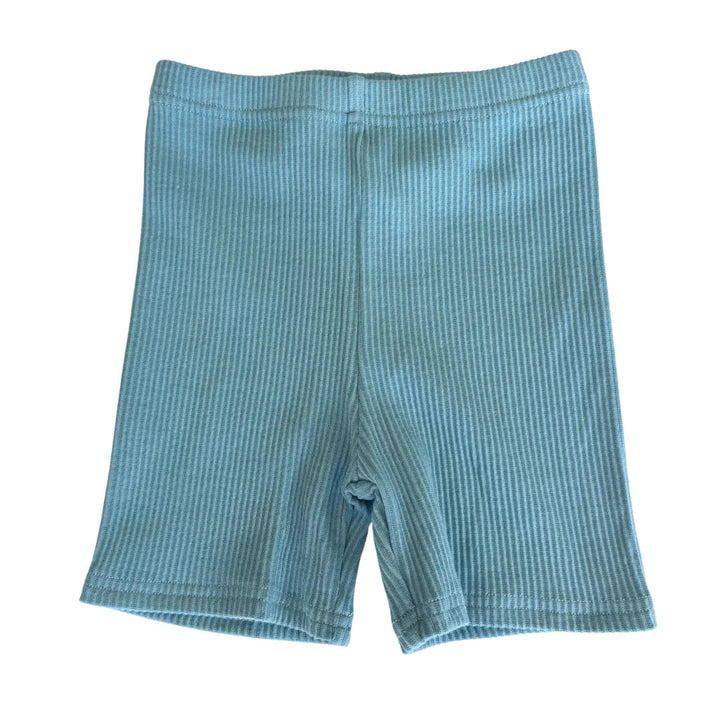 LENN LABEL OG RIBBED SHORTIES: BLUE