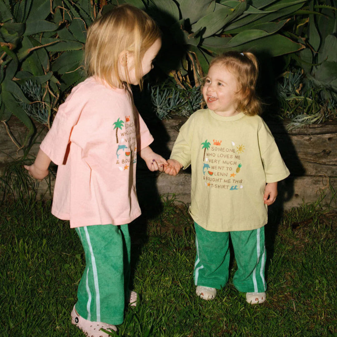 LENN LABEL WEEKEND TERRY PANT: JUNGLE