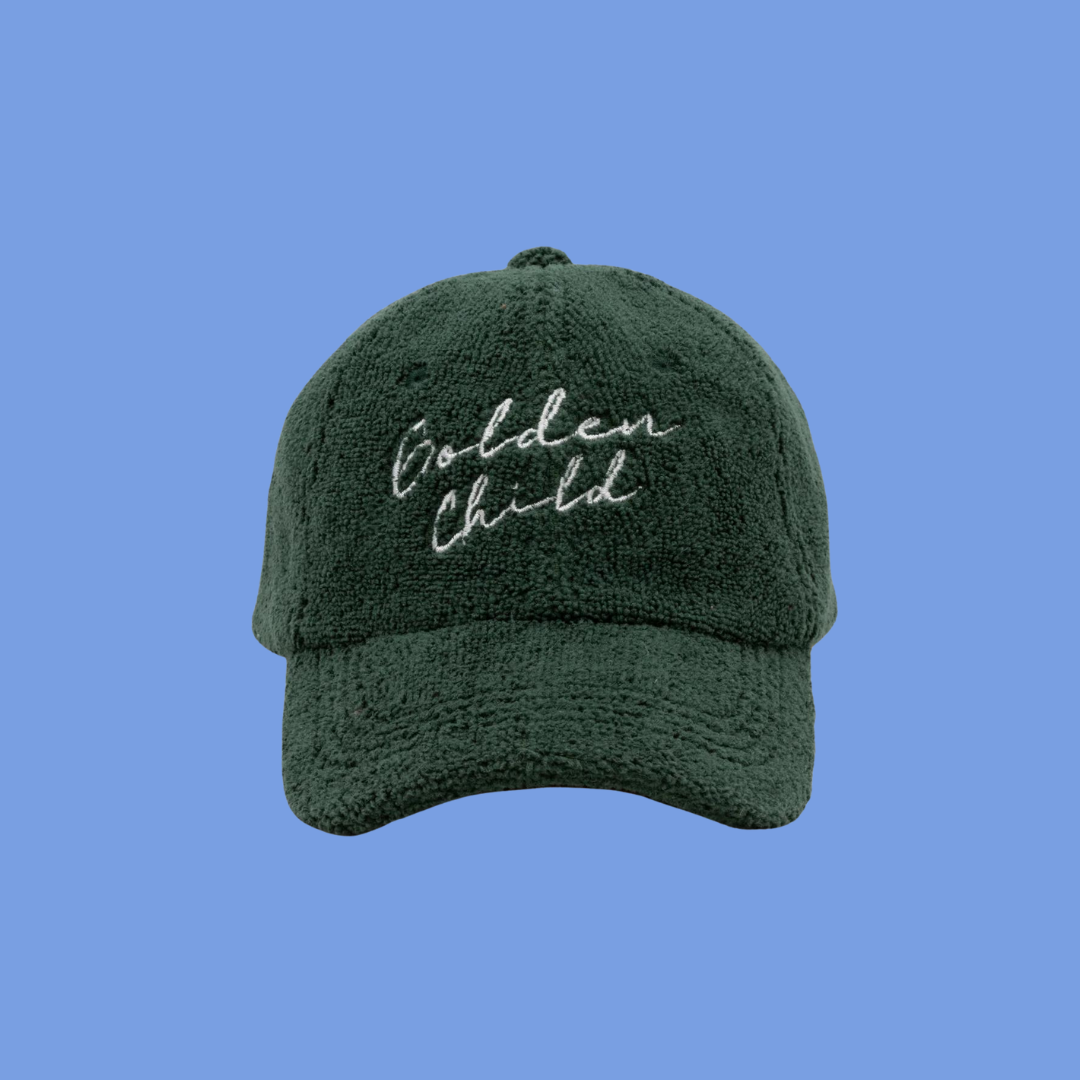 GOLDEN CHILD TERRY CAP: GREEN