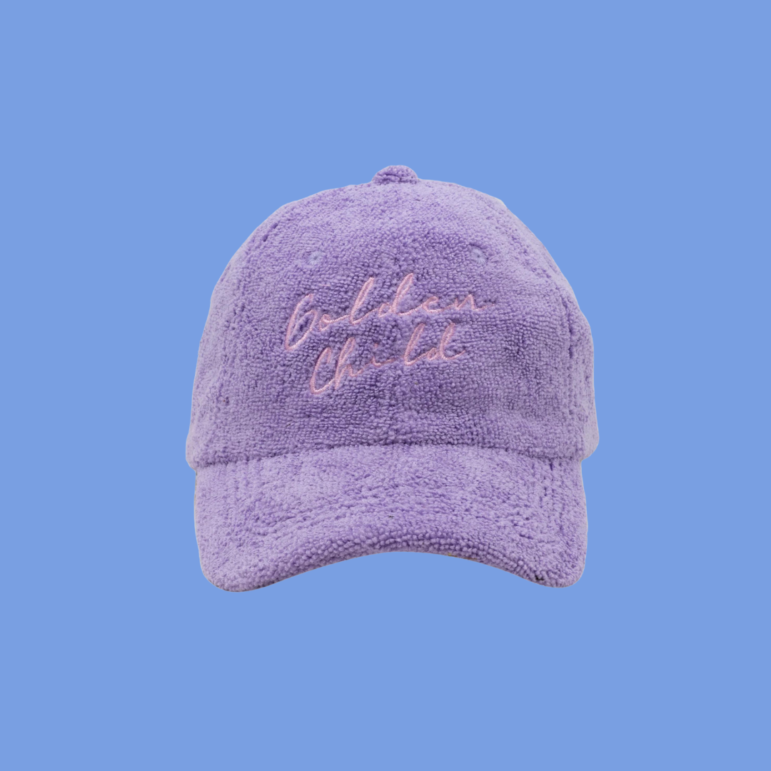 GOLDEN CHILD TERRY CAP: PURPLE