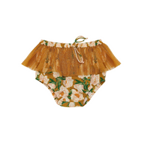 BELLA + LACE JUNE NAPPY PANTS: SOIREE BOUQUET HONEY MUSTARD