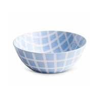 KIP & CO BLUE BIRD TARTAN SALAD BOWL