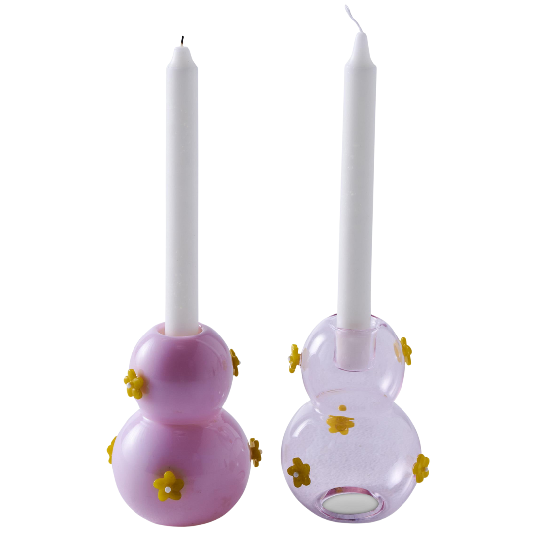 KIP & CO FLOWER POWER CANDLESTICK HOLDER