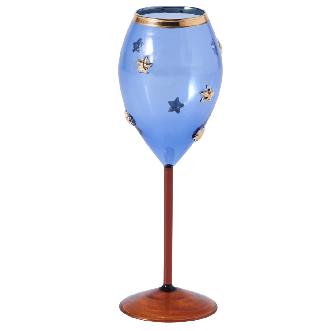 KIP & CO GOLDEN STAR CHAMPAGNE GLASS 2PC