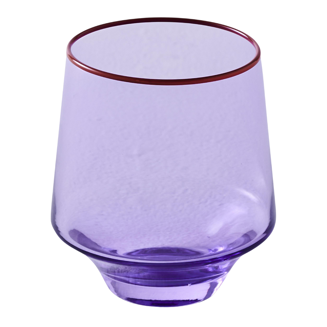 KIP & CO LILAC COLOUR BLOCK TUMBLER 2PC