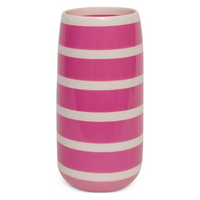 KIP & CO GYPSY ROSE STRIPE RESIN VASE