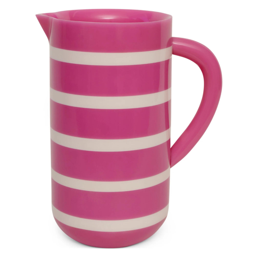 KIP & CO GYPSY ROSE STRIPE RESIN WATER JUG