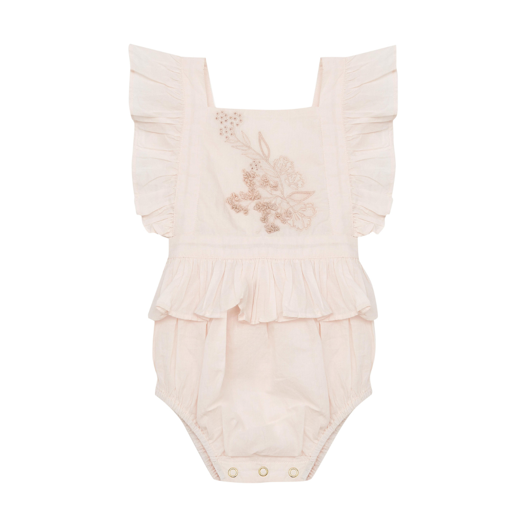 BELLA + LACE FLORENCE ROMPER: ROSE QUARTZ