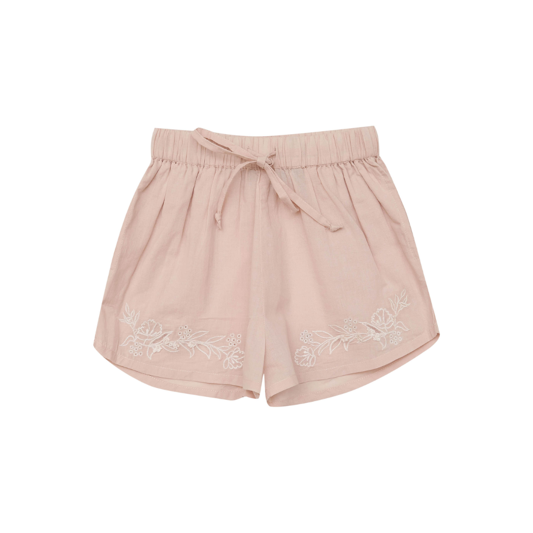 BELLA + LACE ROSA SHORTS: ALMOND