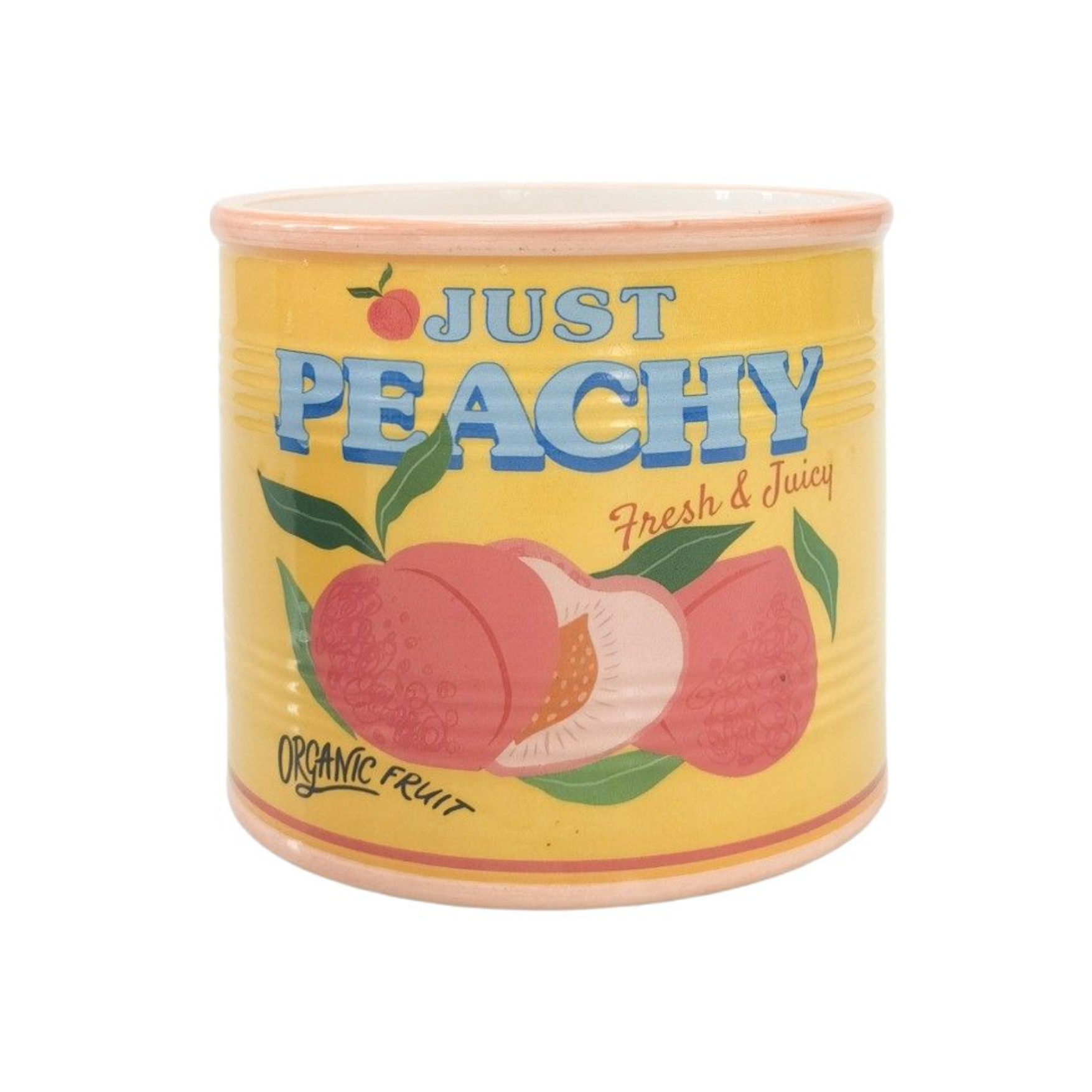 JUST PEACHY CAN PLANTER