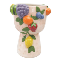 TROPICAL FRUIT TALL VASE