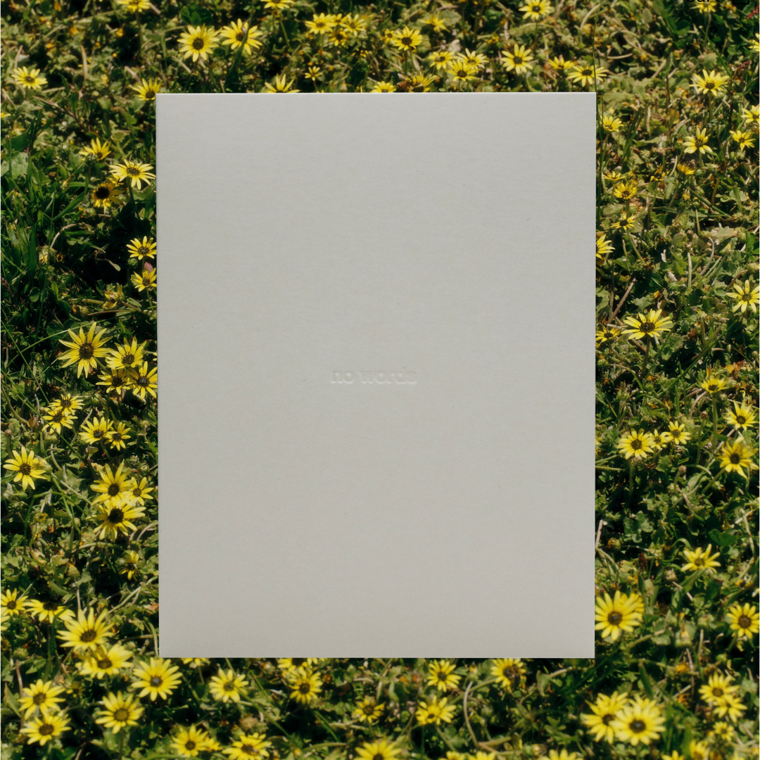 SHORT TALK NO WORDS CARD