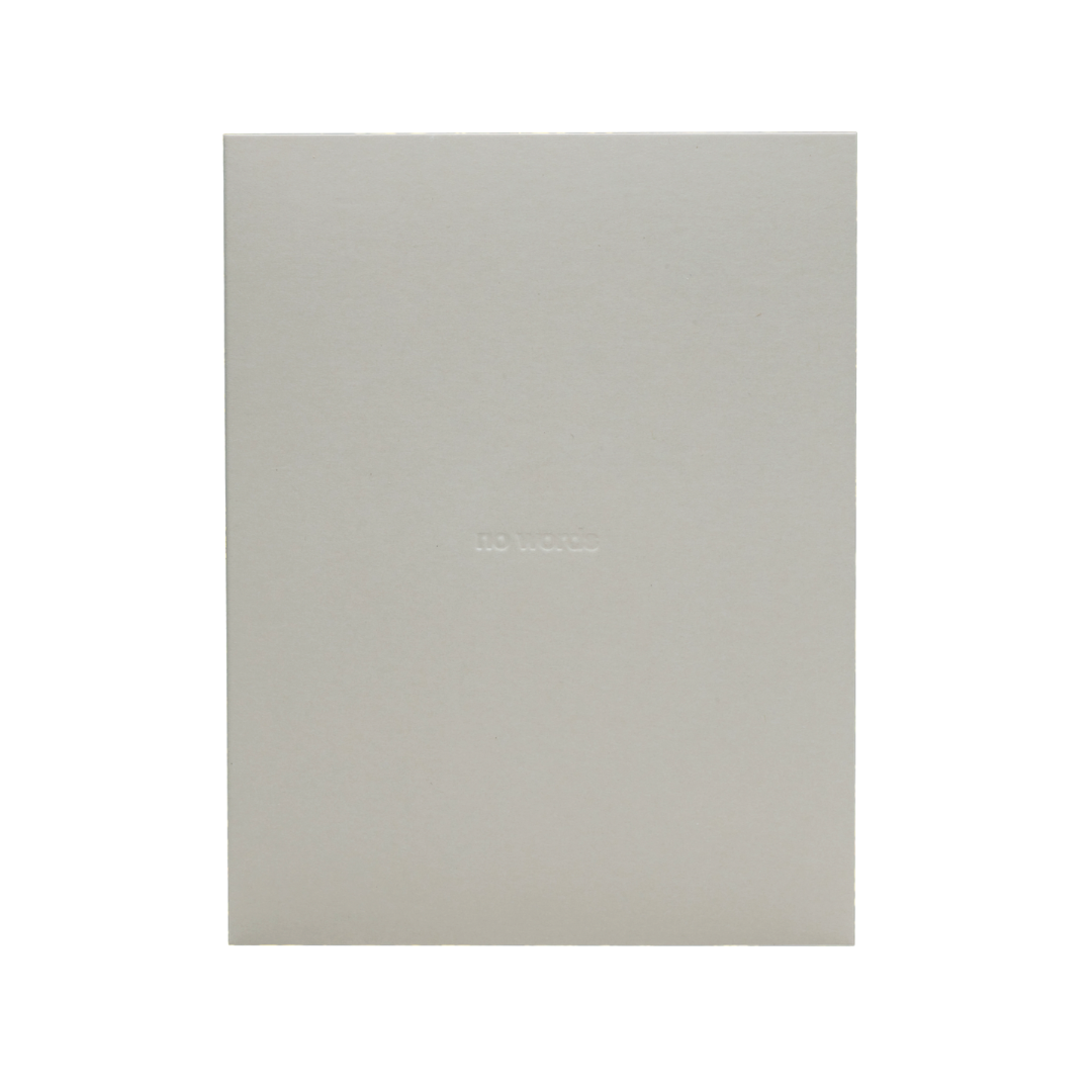 SHORT TALK NO WORDS CARD