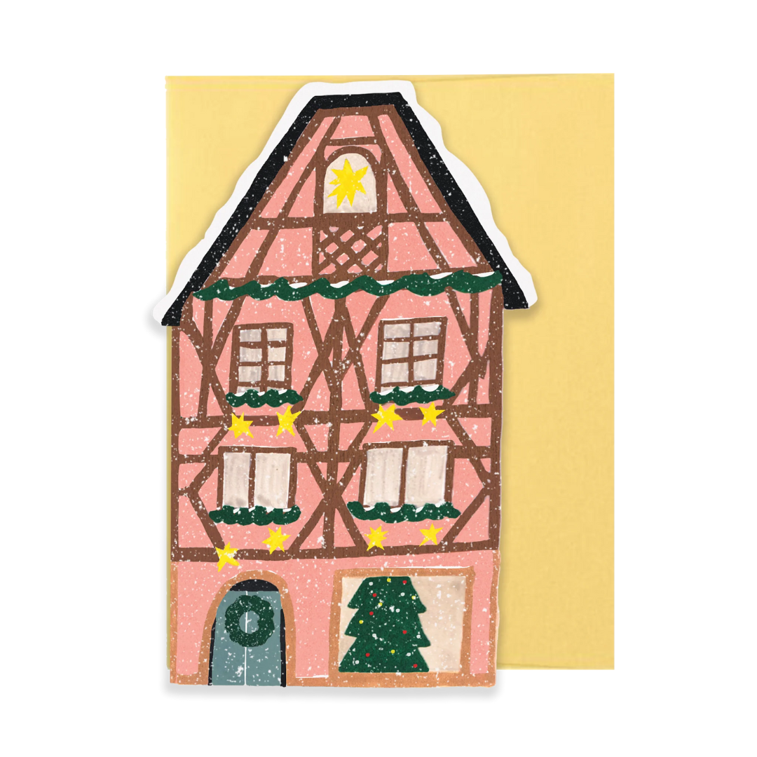 ISATOPIA PINK COTTAGE CARD