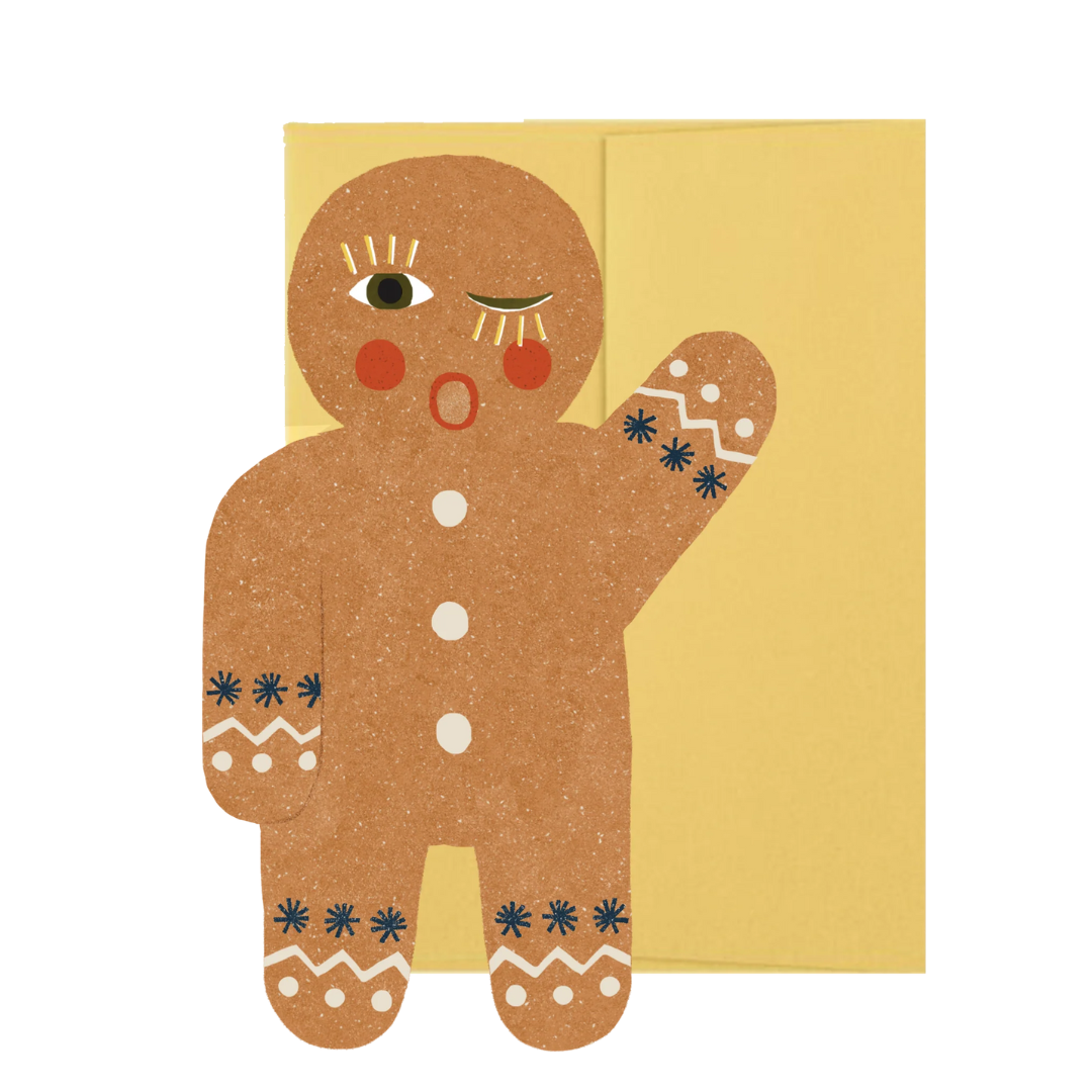 ISATOPIA GINGERBREAD MAN CARD