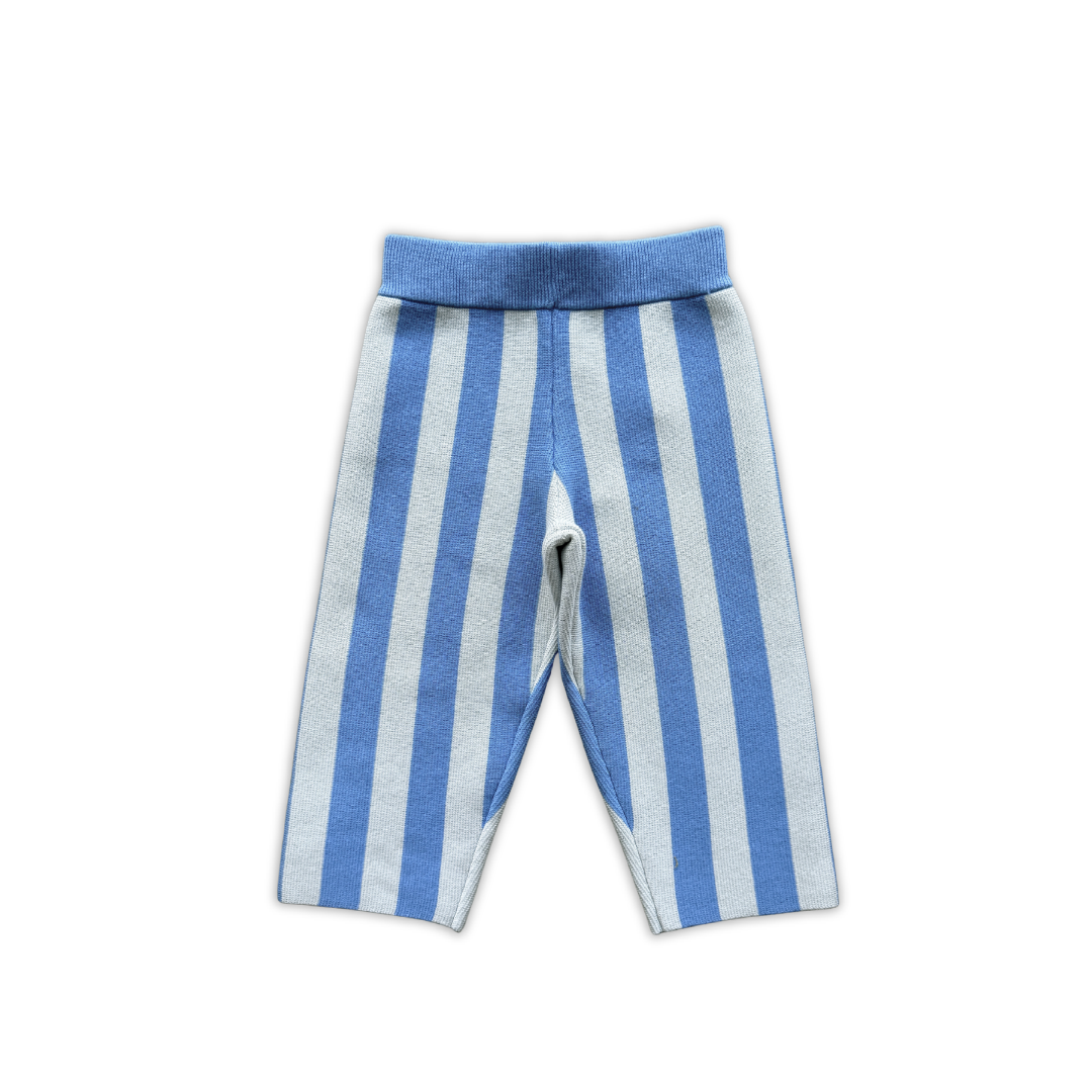 GROWN ORGANIC MILANO KNIT PANT: COBALT ICE