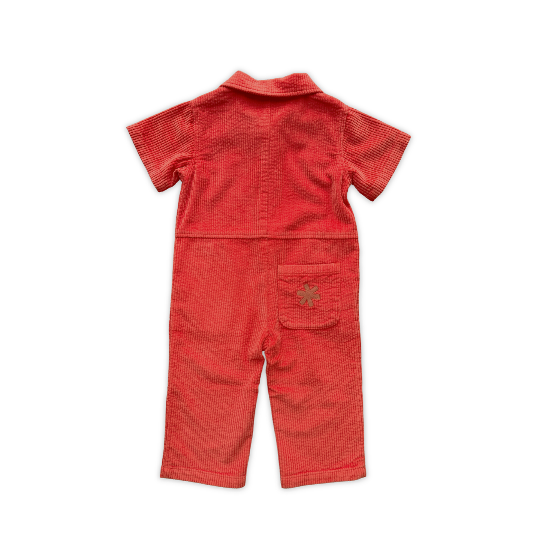 GROWN ORGANIC CORD BOILERSUIT: SAUCE