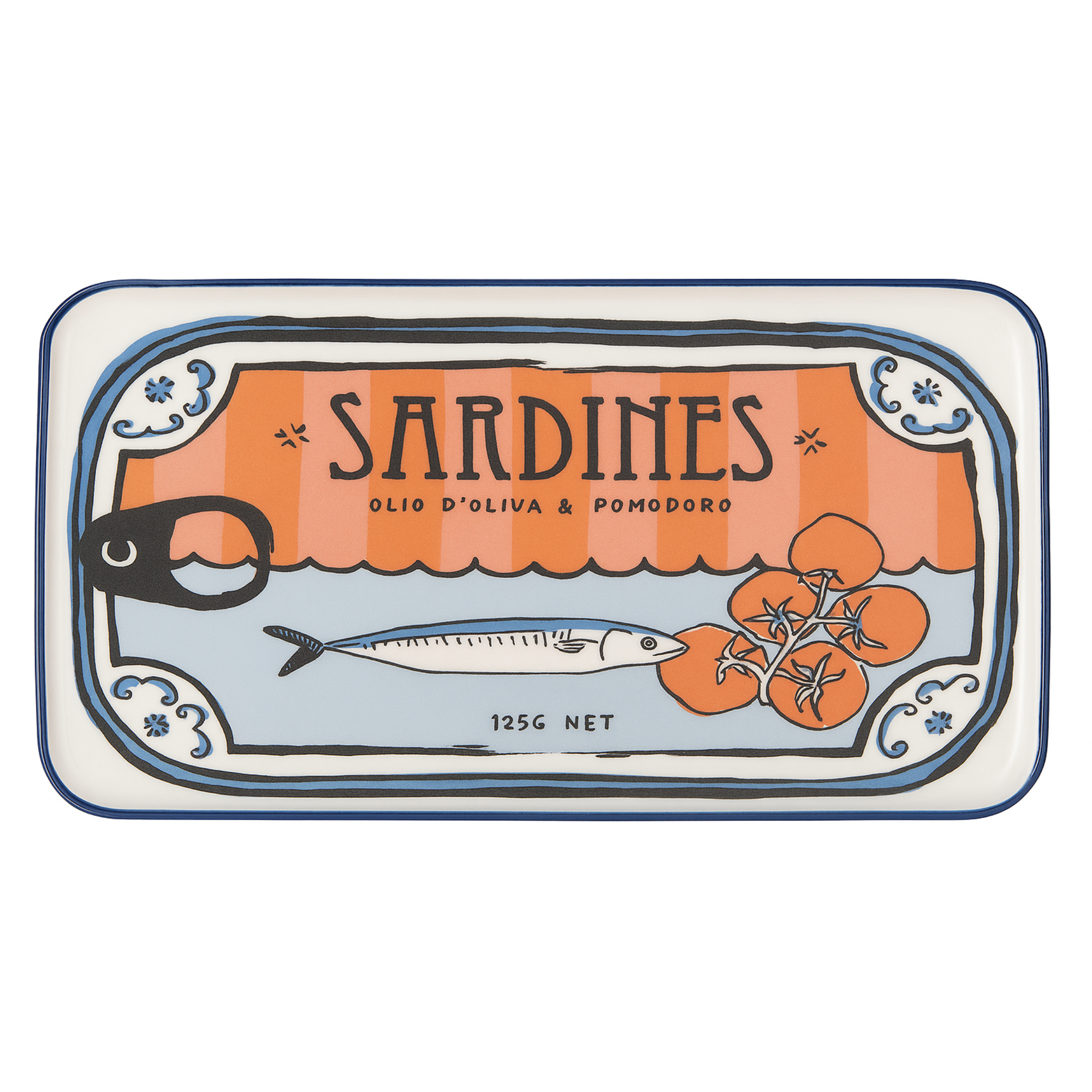 LISBON CERAMIC SARDINE PLATTER