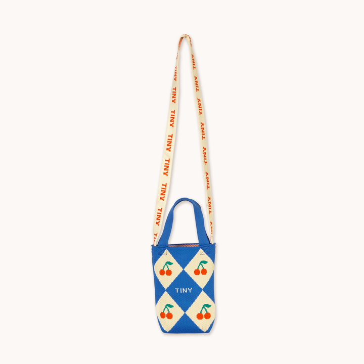 TINY COTTONS DIAMONDS MINI BAG: BLUE