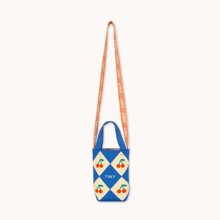 TINY COTTONS DIAMONDS MINI BAG: BLUE