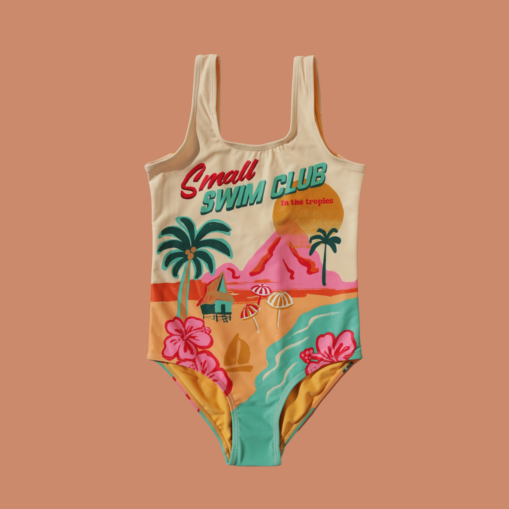 SMALL SWIM CLUB TRAVEL POSTER ONEPIECE