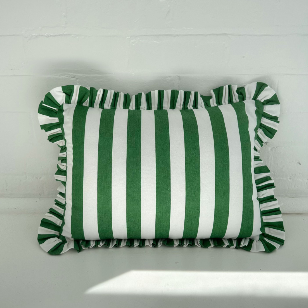 BONNY COTTON CUSHION: EMERALD