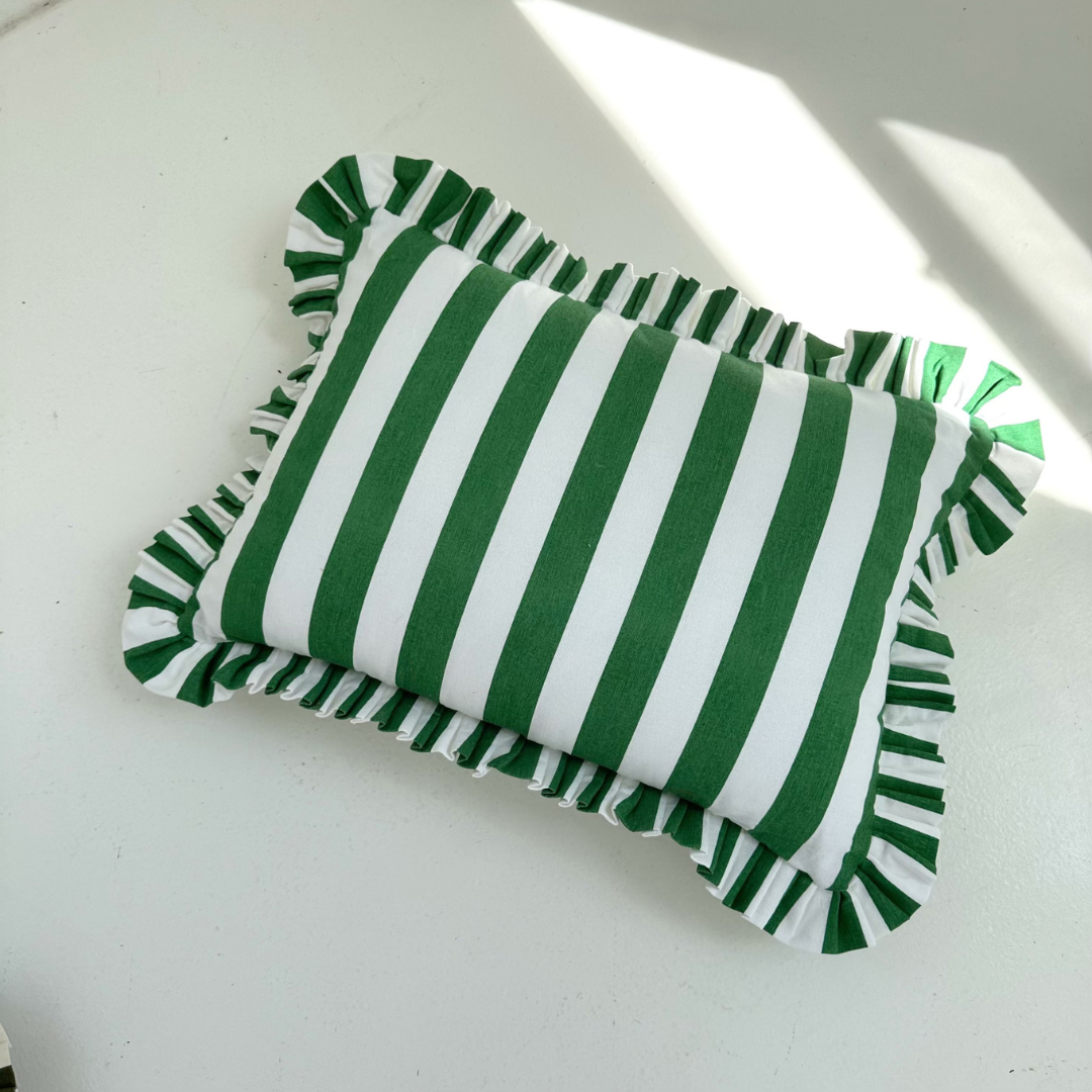 BONNY COTTON CUSHION: EMERALD