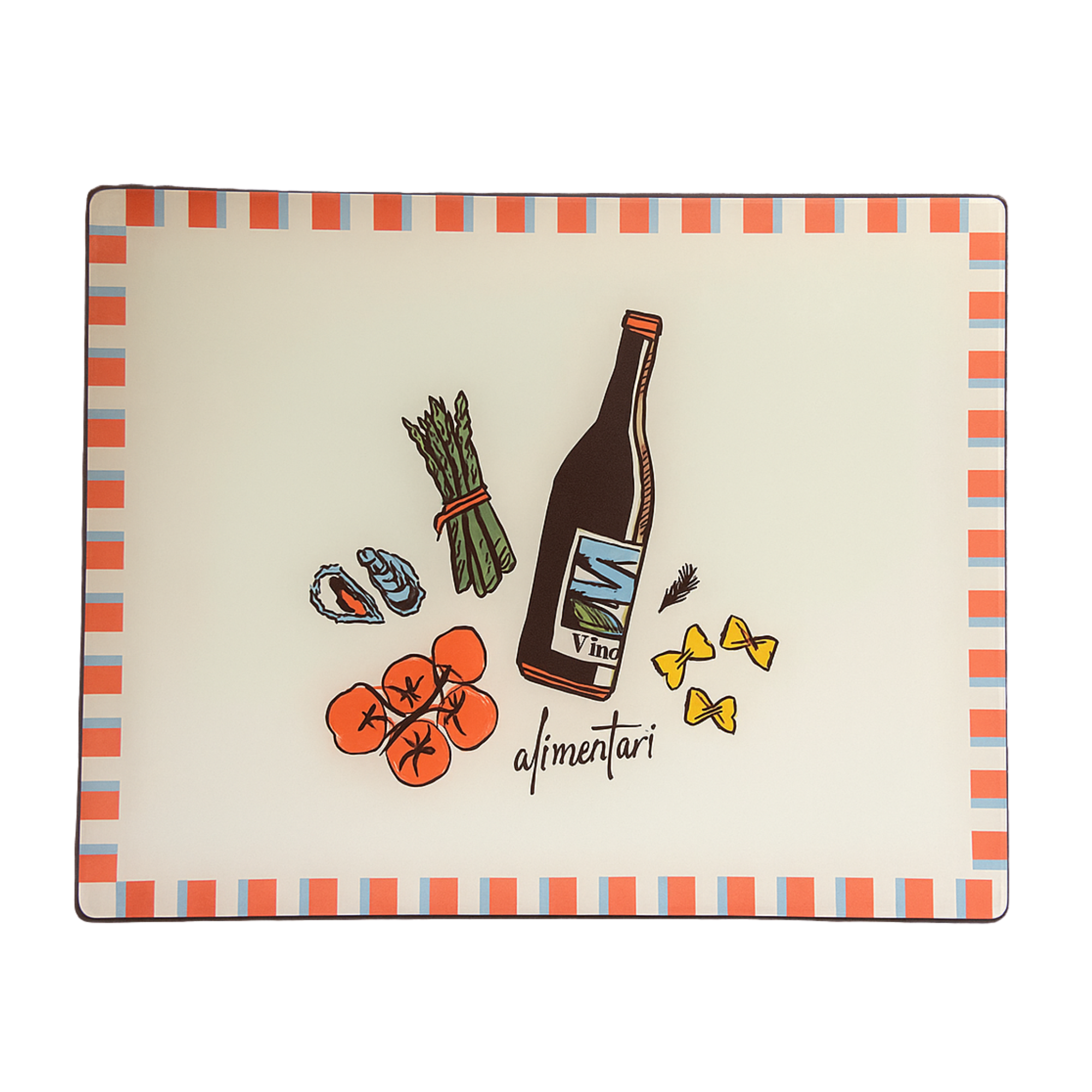 WINE BOTTLE GLASS SERVING BOARD