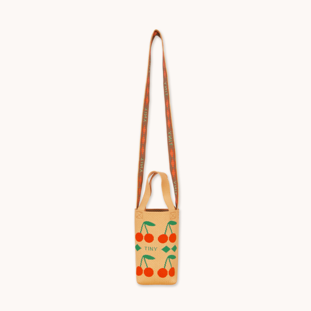 TINY COTTONS CHERRIES MINI BAG: DUSTY YELLOW