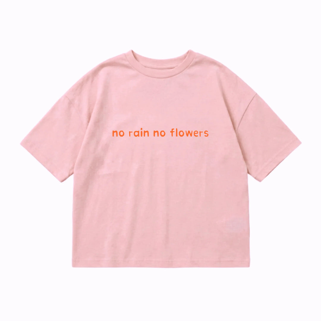LENN LABEL NO FLOWERS TEE: PINK