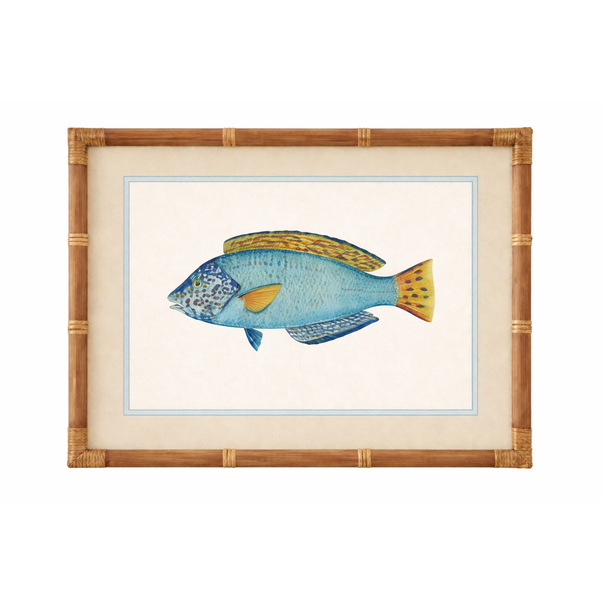 NEMO FRAME GLASS PRINT: BLUE