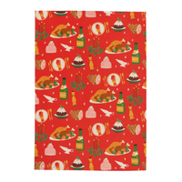CHRISTMAS LUNCH COTTON TEA TOWEL