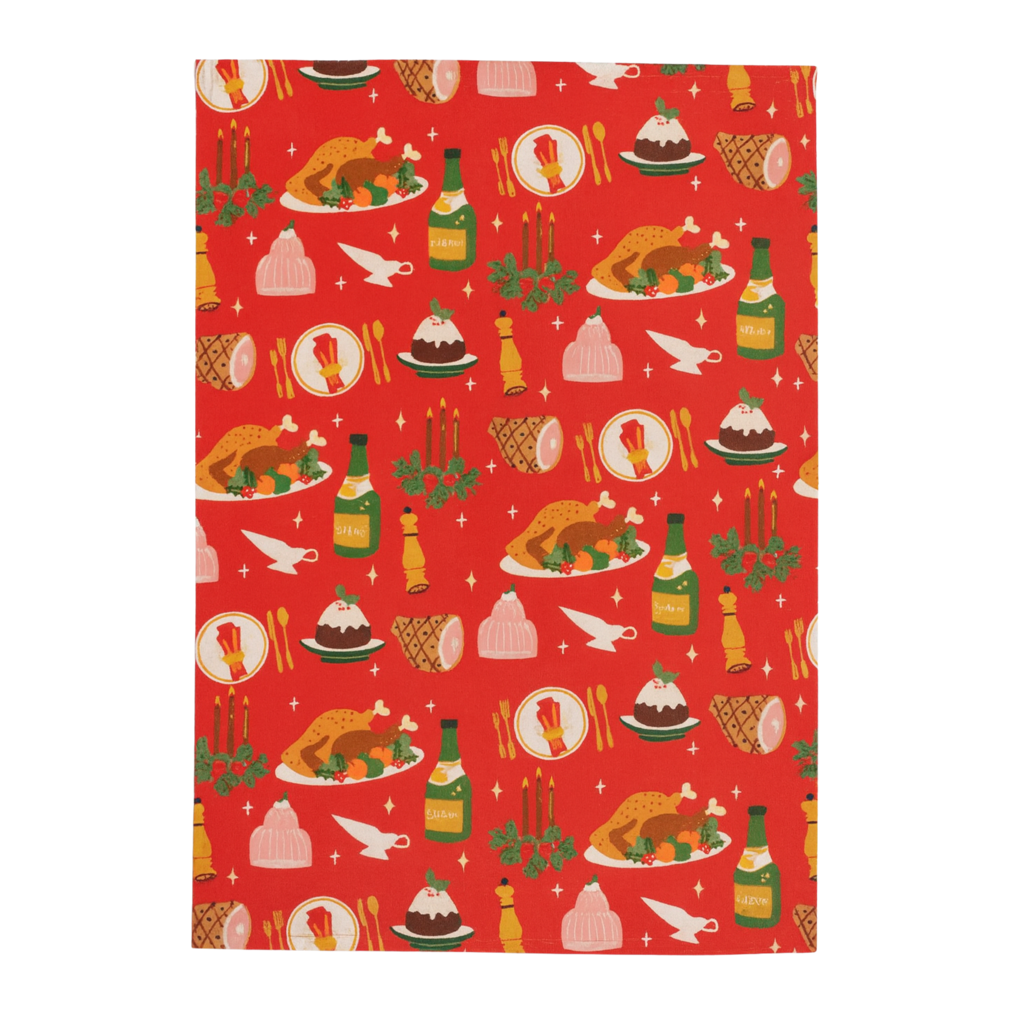 CHRISTMAS LUNCH COTTON TEA TOWEL