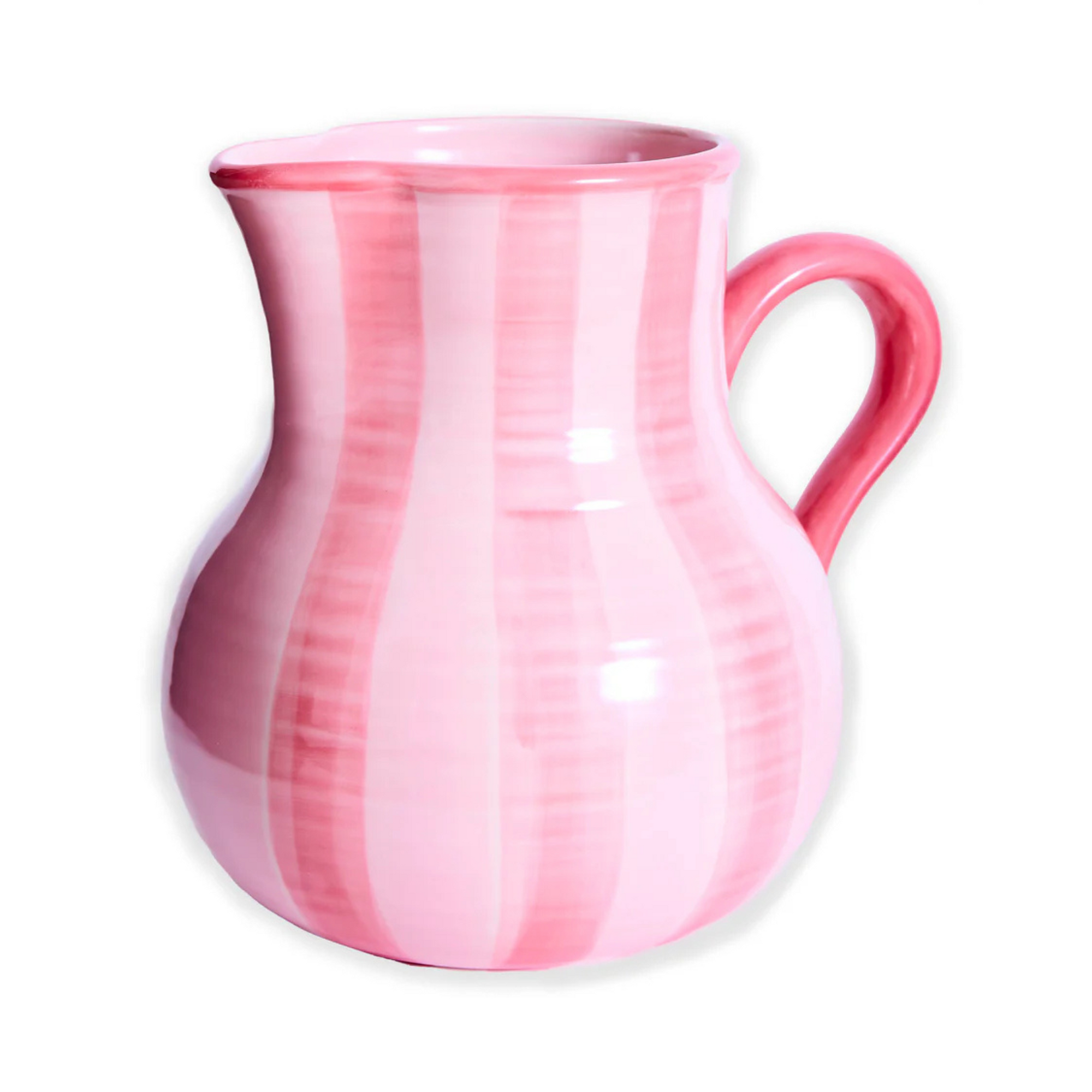 KIP & CO PINK STRIPE WATER JUG