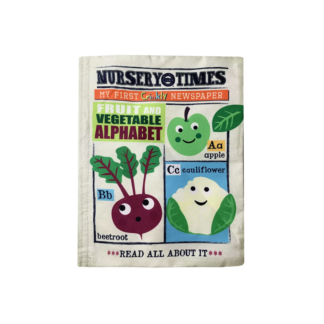 JO & NIC'S CRINKLY CLOTH BOOKS: FRUIT & VEG A-Z