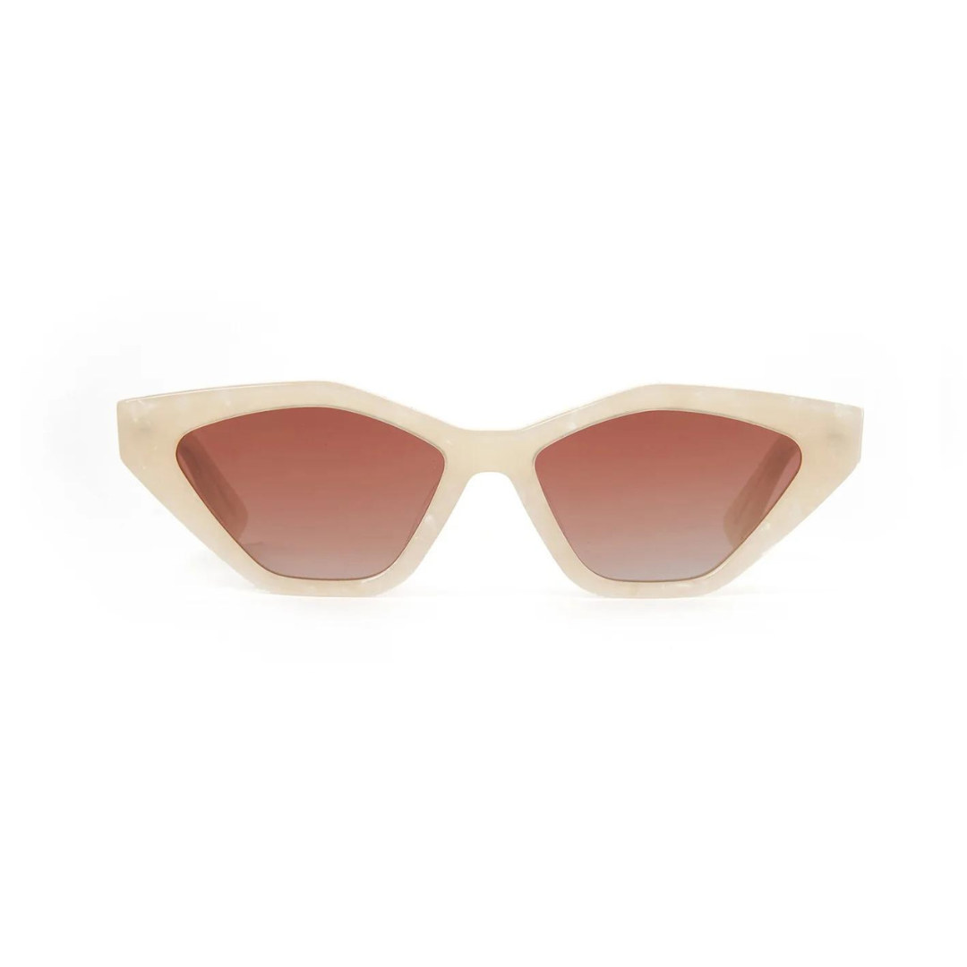 ARMS OF EVE JAGGER SUNGLASSES: CREAM MARLE