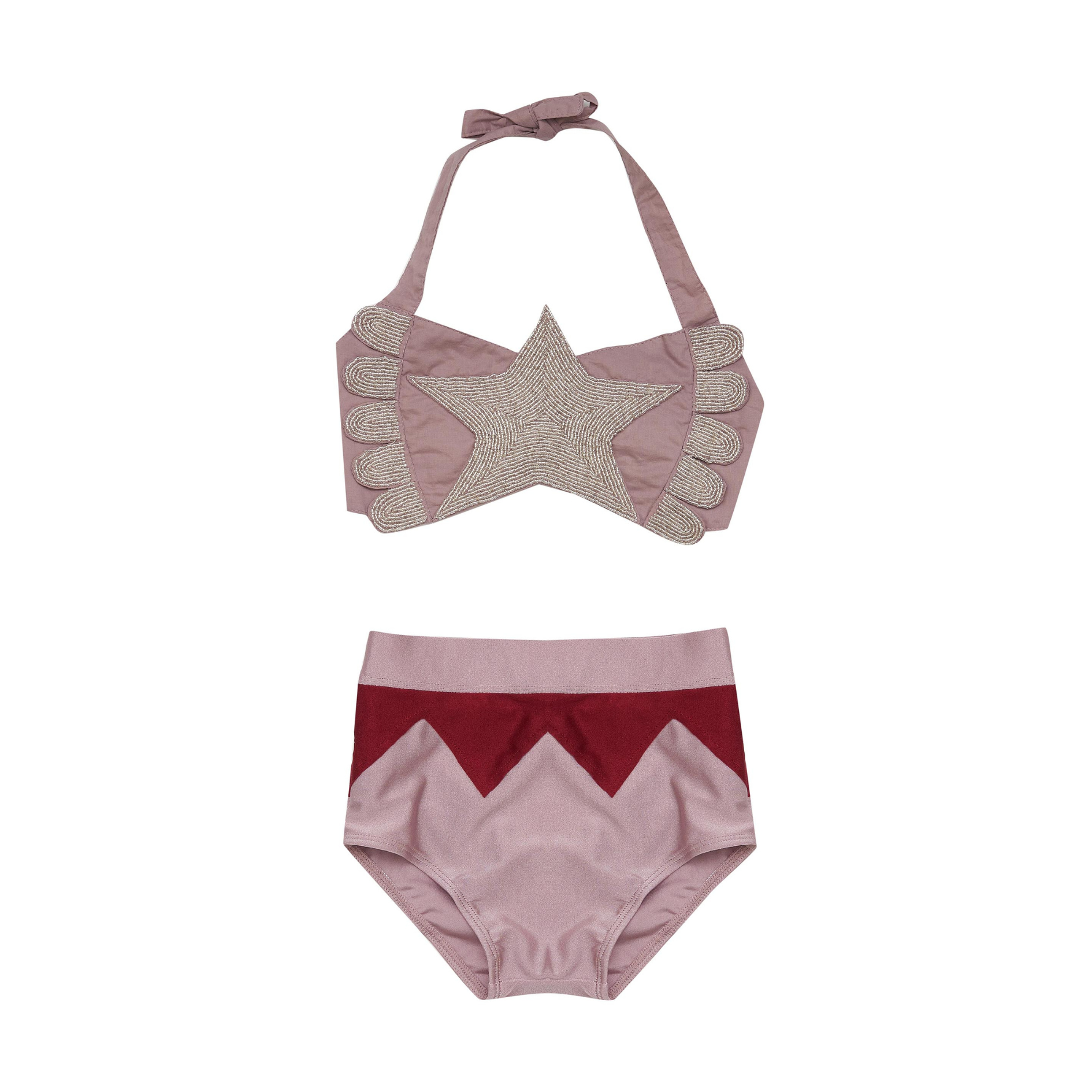 BELLA + LACE TRAPEZE SET: BOYSENBERRY