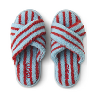 KIP & CO HAMILTON STRIPE SHERPA ADULT SLIPPER