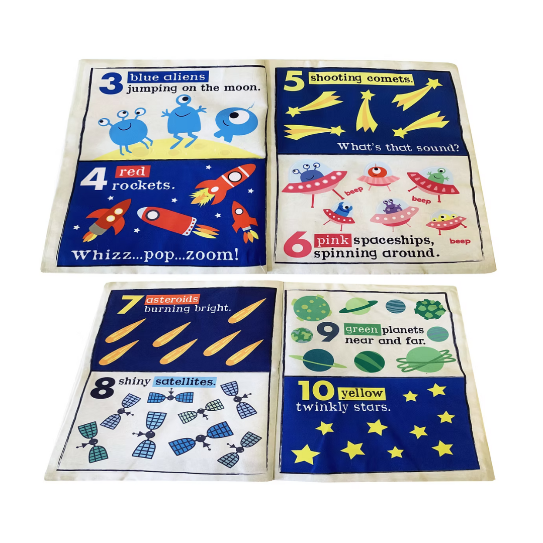 JO & NIC'S CRINKLY CLOTH BOOKS: COUNTING IN SPACE