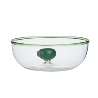 OLIVE GLASS BOWL