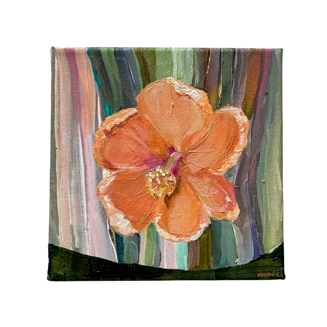 ANNIE EVERINGHAM 'HIBISCUS ON CLOTH (DIPTYCH)'