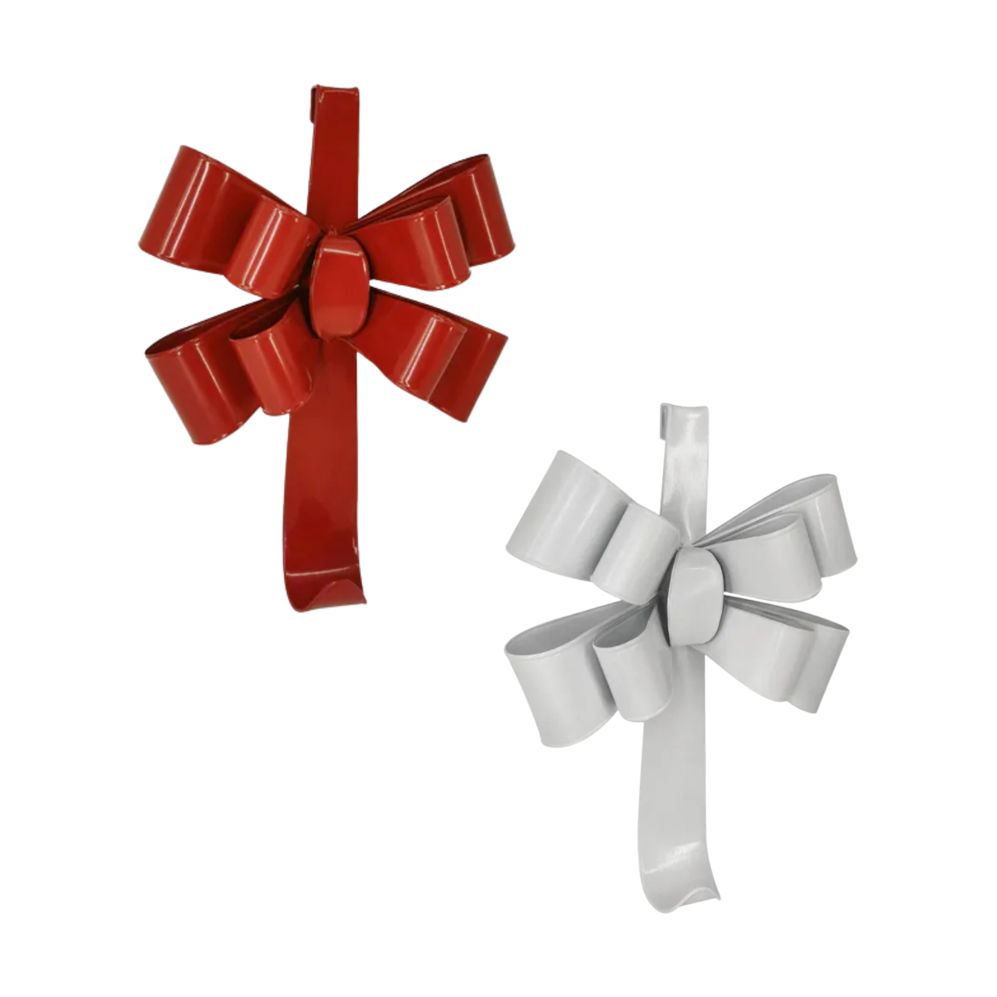 WREATH HANGER METAL BOW