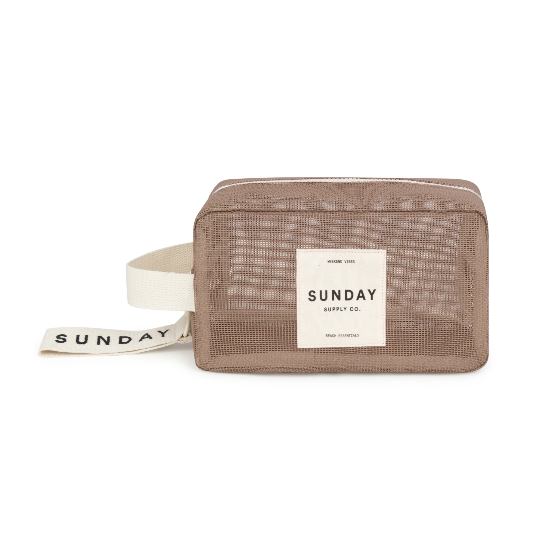 SUNDAY SUPPLY CO MESH ACCESSORIES POUCH: HUSK