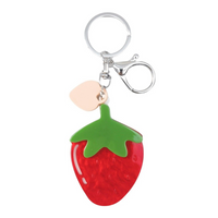 IRIS STRAWBERRY KEYRING: RED