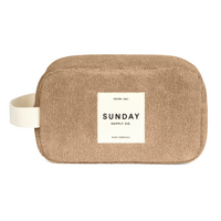 SUNDAY SUPPLY CO TOWELLING ACCESSORIES POUCH: HUSK