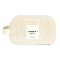 SUNDAY SUPPLY CO TOWELLING ACCESSORIES POUCH: DUNE