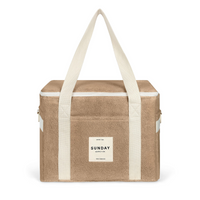 SUNDAY SUPPLY CO TOWELLING COOLER BAG: HUSK