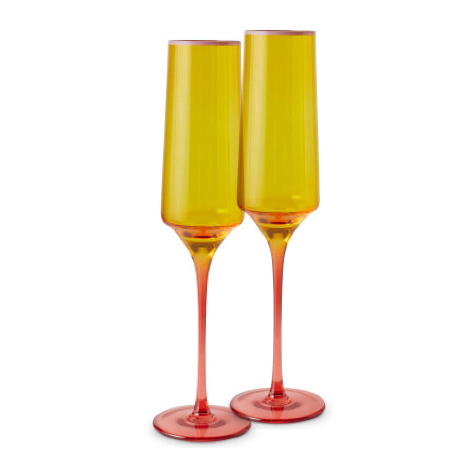 KIP & CO TROPICAL PUNCH CHAMPAGNE GLASS 2PC